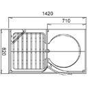 Shower Enclosure Overhead View