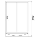 Shower Enclosure Front View