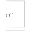 Shower Enclosure Front View