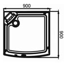 Shower Cabin Tray Sizing