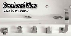 Cosmo Hydromassage Bath - Overhead View