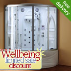 Crescent Luxury Steam Shower Bath