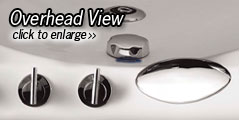 Whirlpool Bathtub - The Genoa (Top View)