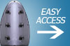Steam shower access panel