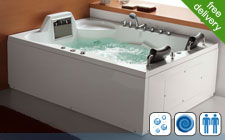 Luxor whirlpool TV bath