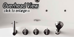 Whirlpool Jacuzzi Bathtub - The Novara (Top View)