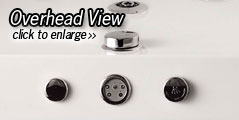 Pesaro Whirlpool Bath Overhead View