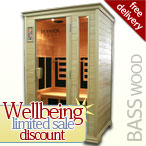 Solare Duo Infrared Sauna in Basswood