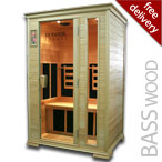 Solare Duo Infrared Sauna in Basswood