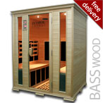 4 Person Infrared Sauna in Basswood