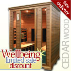 4 Person Infrared Sauna in Cedar