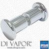 Shower Door Knobs Handle | Solid Copper | Chrome Plated - 30mm x 65mm