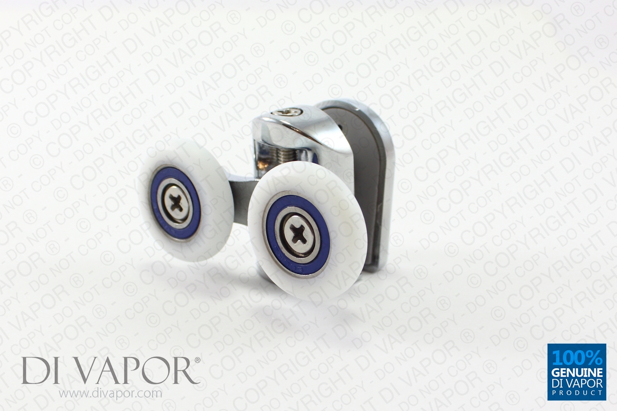 Double Top Glass Curved Shower Door Roller 6mm to 8mm Glass 22mm