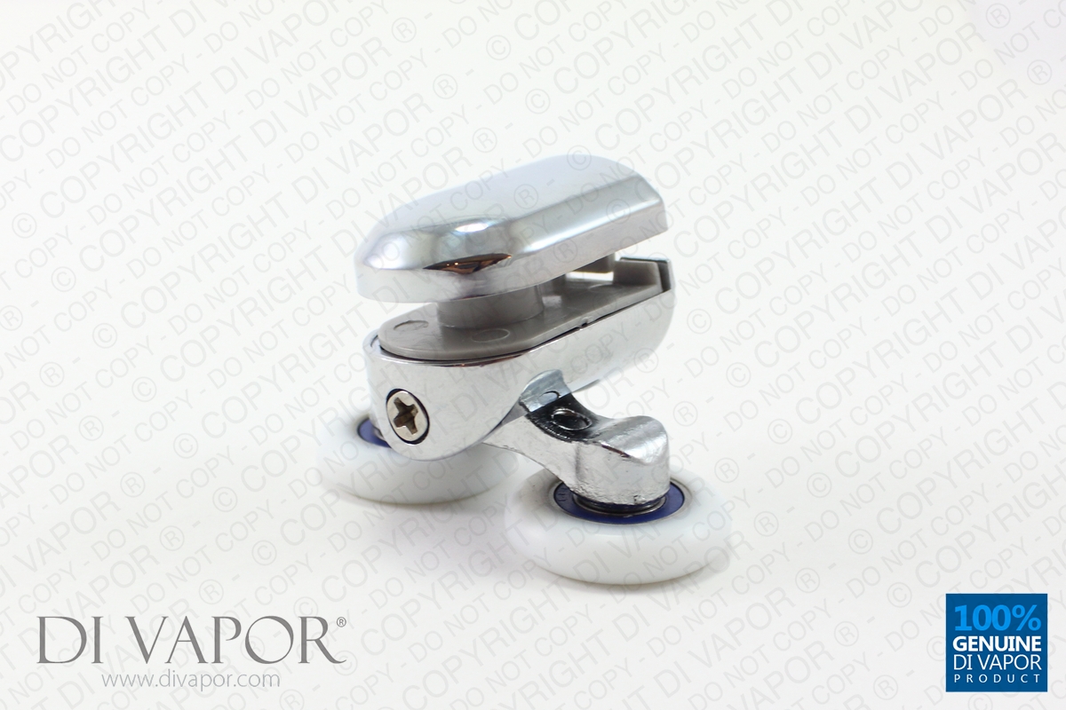 Double Top Glass Curved Shower Door Roller 6mm to 8mm Glass 22mm