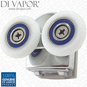 Double Fixed Shower Door Cam Wheels | 6mm to 8mm Glass | A33 22mm/23mm/24mm /25mm/26mm