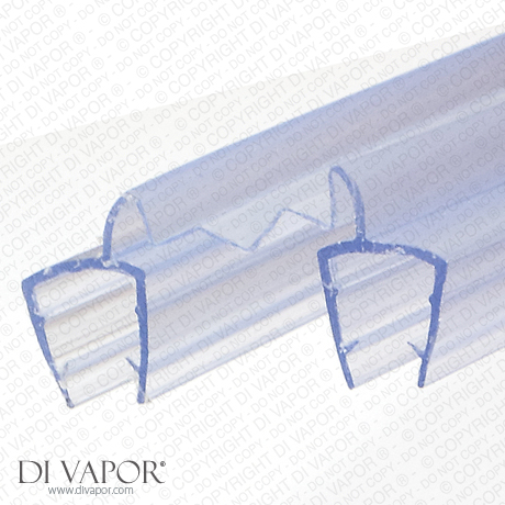 Double Shower Glass Panel Seals | 25mm Joiner Bi-fold Shower screen 4-6mm/8mm Glass | 85cm/2m