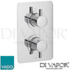 VADO CEL-148D/2/SQ-C/P DX Celsius 2 Outlet, 2 Handle Concealed Thermostatic Valve with Soft Square BackPlate Spare Parts