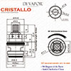 Franke Cristallo SP3794-C Kitchen Tap Valve Cartridge - 133.0358.053 Compatible Cartridge