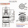 Franke Verbier SP3794-C / 3308R-C Cold Tap Valve Cartridge - 133.0358.055 / 133.0150.219 Compatible 