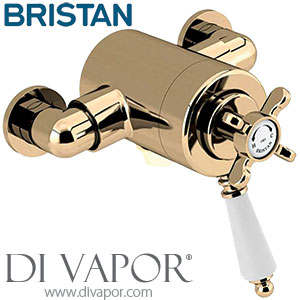 Bristan 1901 Vintage Gold Dual Control Shower Valve (Bottom Outlet)