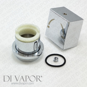 32 Tooth Square Shower Valve Thermostatic Cartridge Temperature Control Knob / Handle / Cap