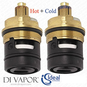 Ideal Standard S8739NU Pair of Hot and Cold Flow Cartridges (On/Off Cartridge)