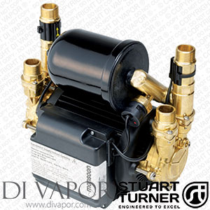 Stuart Turner 46505 Monsoon Universal 1.5 Bar Twin Water Pump for Showers, Bathrooms, Houses and Apartments