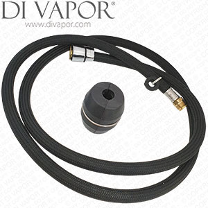 Black Kitchen Tap Pull Out Hose - 1.5m (150cm) with Weight - NSF61 UPC