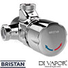 Bristan TFS 1 C Timed Flow Shower Valve with Vandal Resistant Shower Head