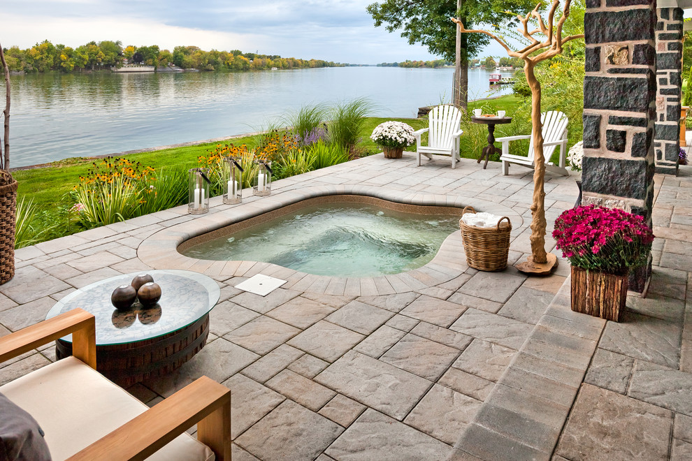 Recessed Patio Hot tub