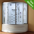 Crescent Steam Shower Bath