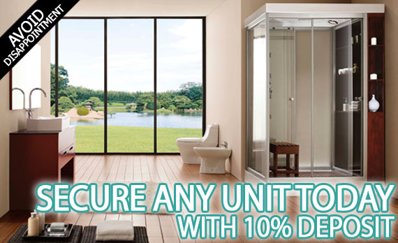 10% Shower, Bath or Sauna Deposit