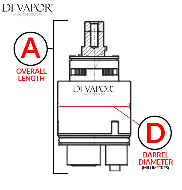 Single Lever Cartridge Dimensions