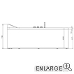 Mirano whirlpool bath (side view)