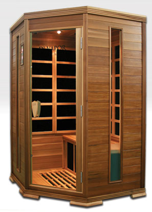 Solare Corner Cedar infrared sauna
