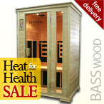 Solare Duo Infrared Sauna in Basswood