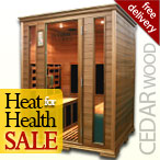 4 Person Infrared Sauna in Cedar