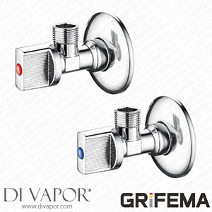 Ibergrif ?M22008 Angled Water Isolating Valves Wall Mounted Basin Sink Tap Spare Parts
