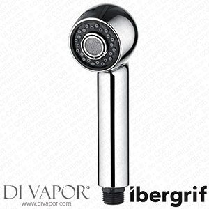 Ibergrif M91209 Replacement Sprayer Head Kitchen Tap Pull Out Spare Shower Head 2 Function Tap Spray Nozzle Universial G1/2 Connector for Bathroom Kitchen Sink Mixer Tap Silver Spare Parts