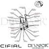 Cifial 004STH300 Techno 300 2 Hole Deck Bath Shower Mixer Dimension