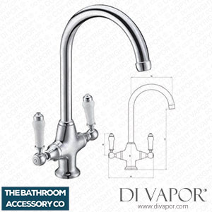 The Bathroom Accessory Company 029.100.010 Traditional Dual Lever Kitchen Sink Mixer Spare Parts