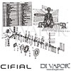 Cifial 041TH300 Techno 300 Dual Control Exposed Shower Valve Dimension