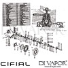 Cifial 041THX300 Techno X300 Dual Control Exposed Shower Valve Dimension
