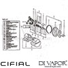 Cifial 042ED Edwardian Euro Concealed Shower Valve Dimensions