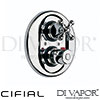 Cifial 042ED Edwardian Euro Concealed Shower Valve Spare Parts