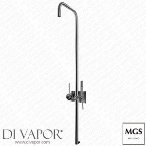 MGS Square Neck Thermostatic Shower Valve with Riser Bar & Handshower 043845238V Spare Parts