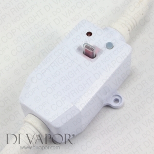 16A Steam Shower Power Cable with R.C.D. RCD Residual Current Device