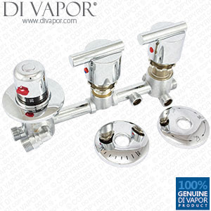 4 Way Diverter Tap Set w/ Thermostatic Valve (Profile)