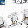 4 Way Diverter Tap Set w/ Thermostatic Valve (Pressure)