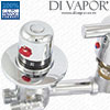 4 Way Diverter Tap Set w/ Thermostatic Valve (Thermostat)